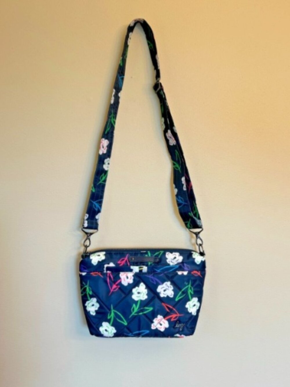 Lug Flare 2 Women's Crossbody Bag Navy Floral
